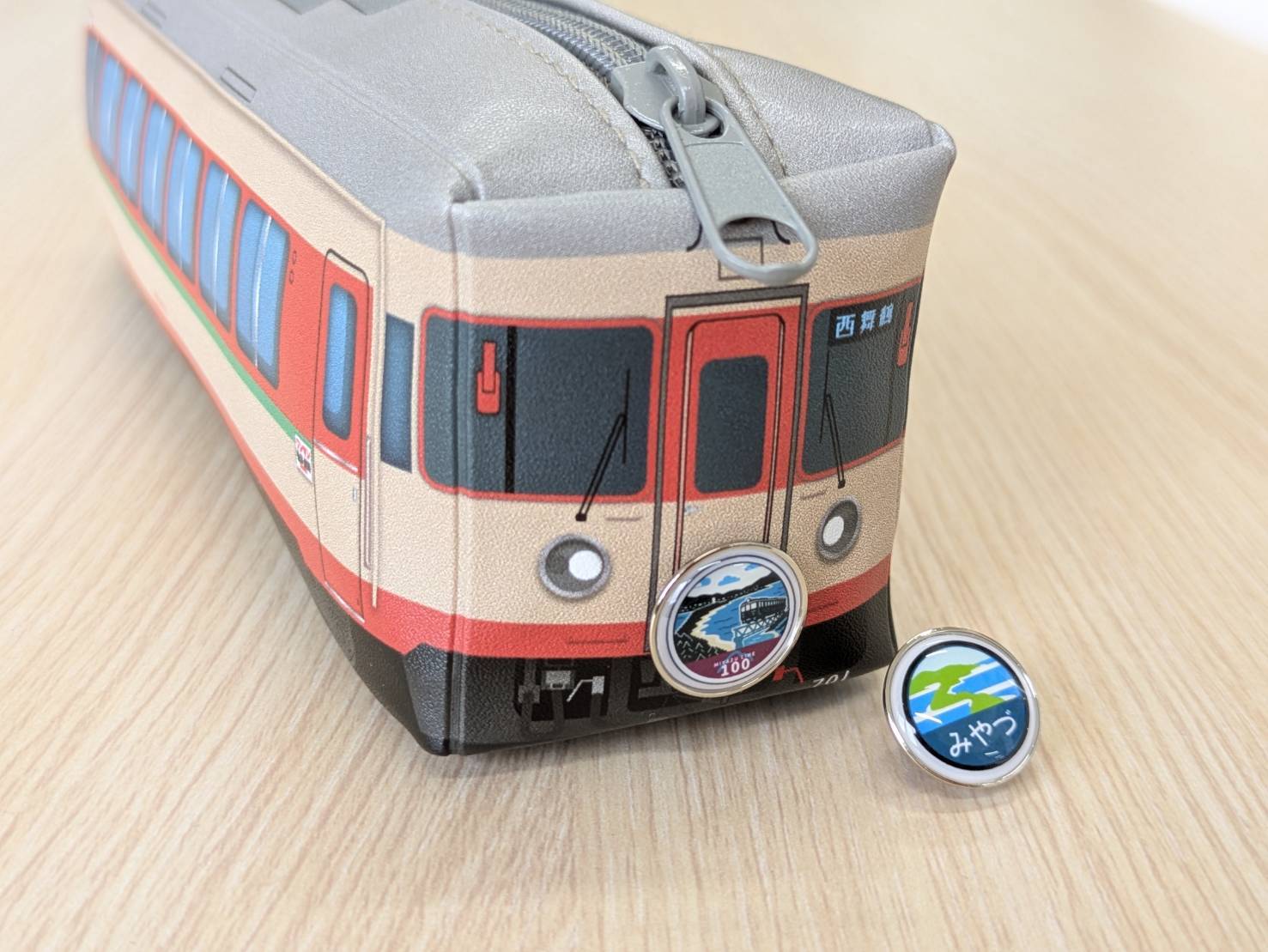 みやづ号 ヘッドマークピンバッチ 2個セット(ピンバッチのみ