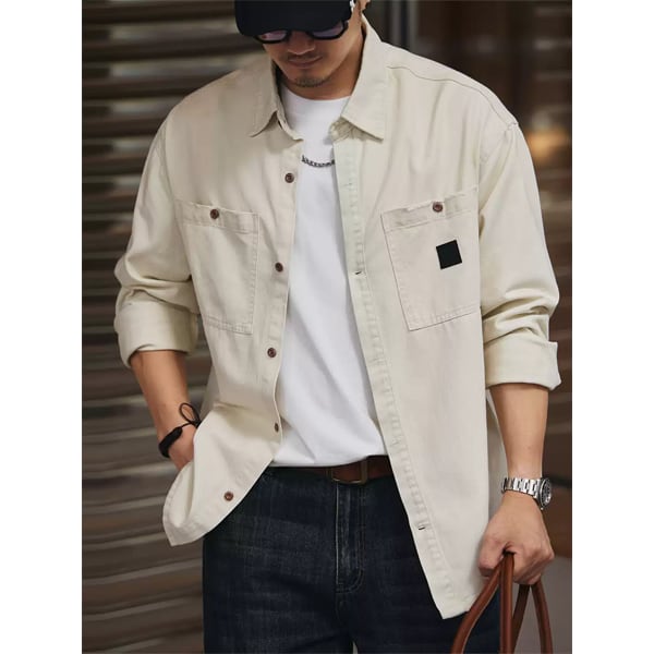 Front pocket design shirt P775