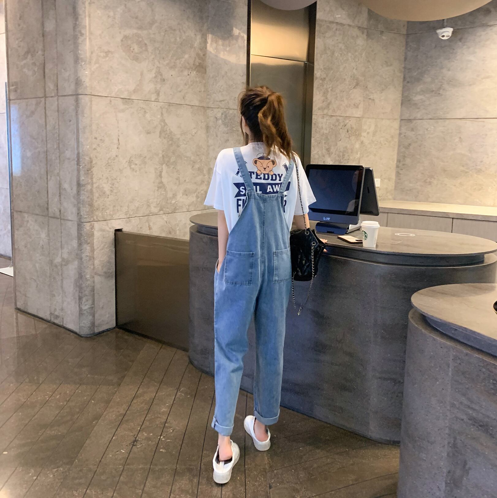 スプリングスタイルカジュアルオーバーオール レディースルーズジャンプスーツ オールインワン 春物 6Du_Shop_Women52972670250