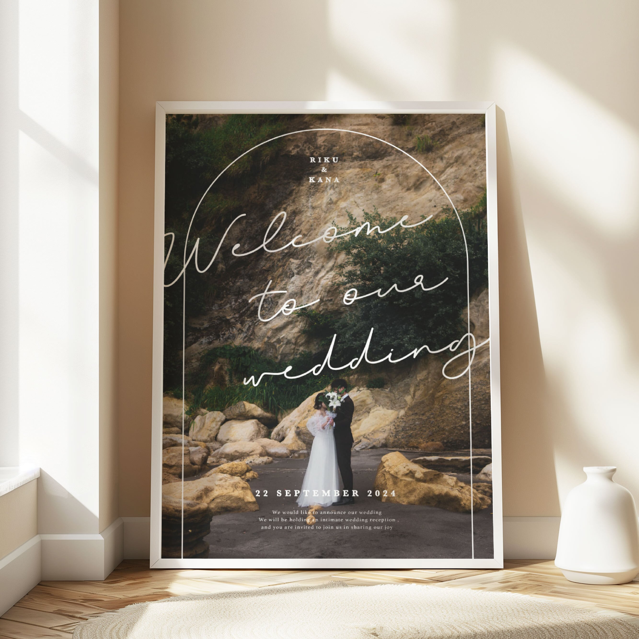 ウェルカムボード｜arch｜結婚式 #1 | HAPILY