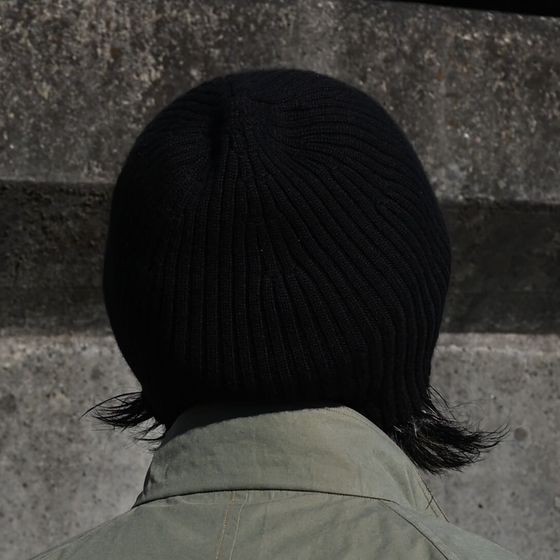 INTERIM / WOOL SILK CASHMERE DEADSTOCK YARN KNIT CAP | GANKO