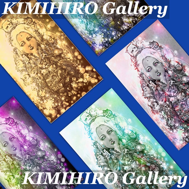 名刺１００枚セット　KIMIHIROデザイン　題名　八福神