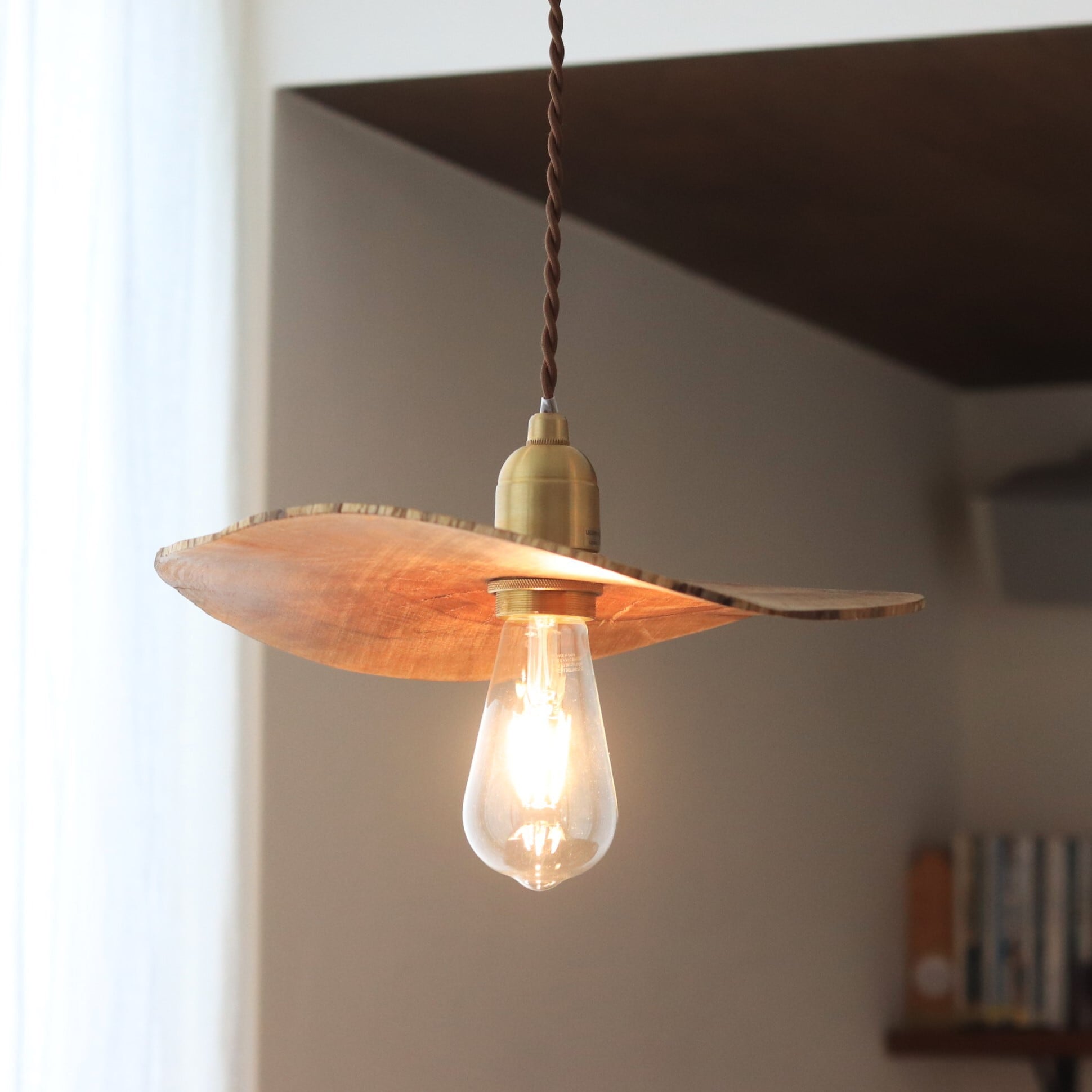 照明】天然木のペンダントライト/ムクノキ | ジーフラットインテリア