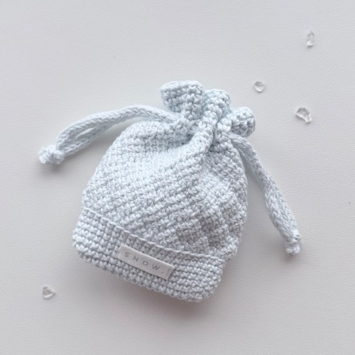 Drawstring Pouch〈 Mist Blue 〉