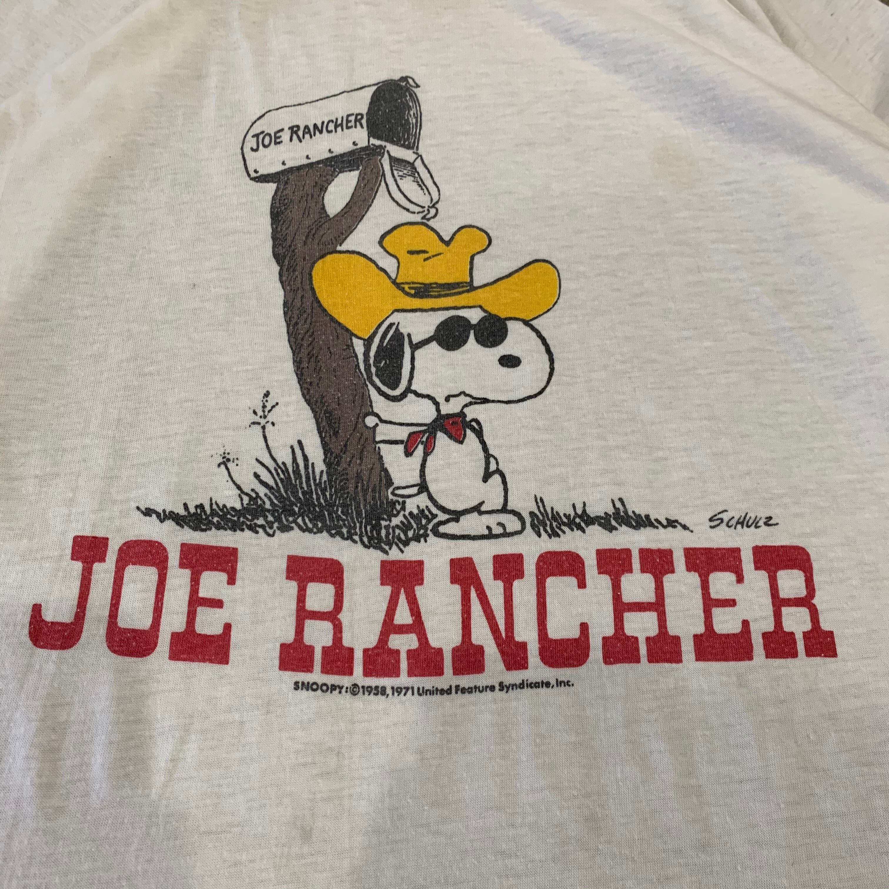 70s〜 SNOOPY raglan sleeve T-shirt | What
