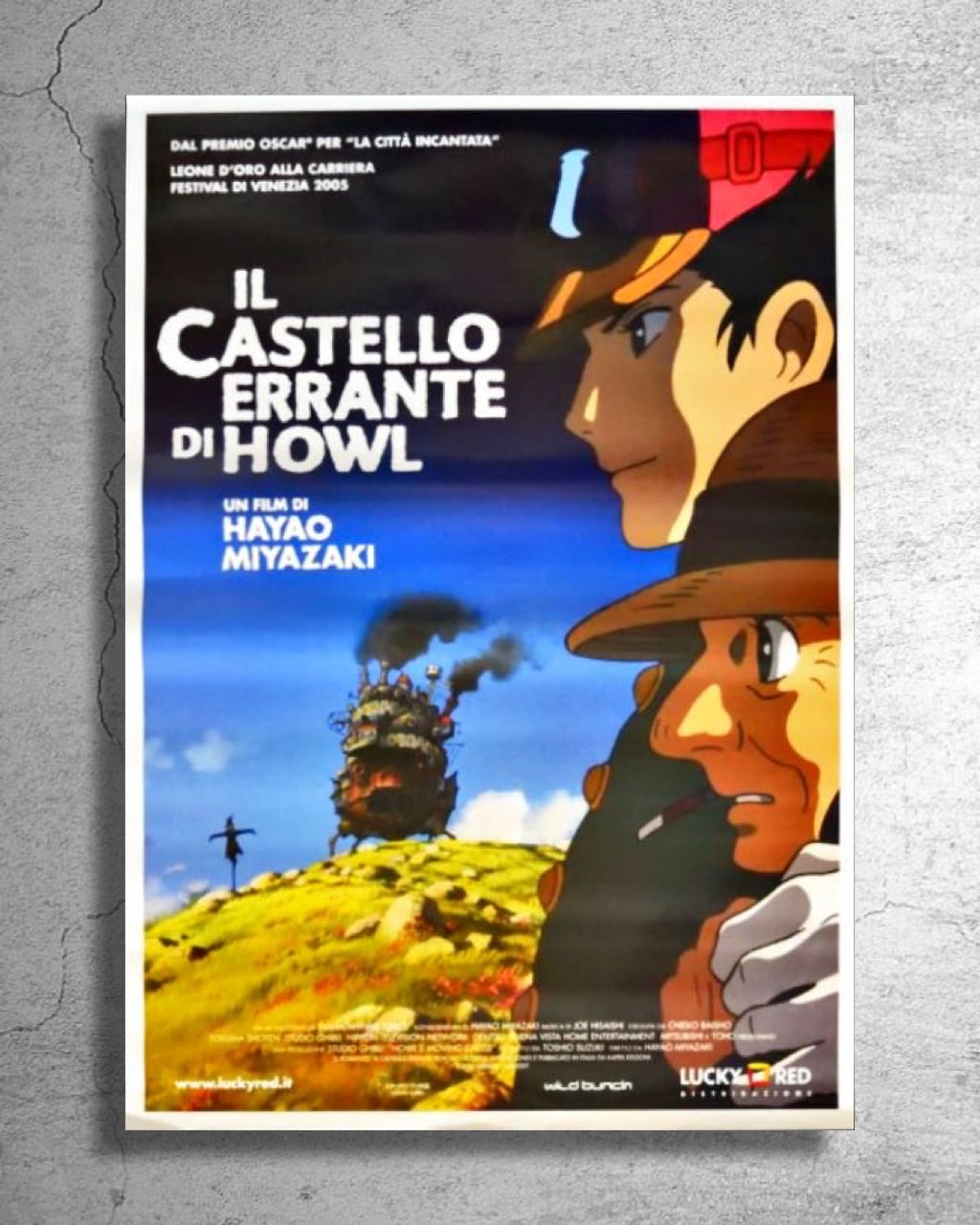 宮崎駿監督映画『ハウルの動く城』イタリア上映時の告知ポスター/スタジオジブリ