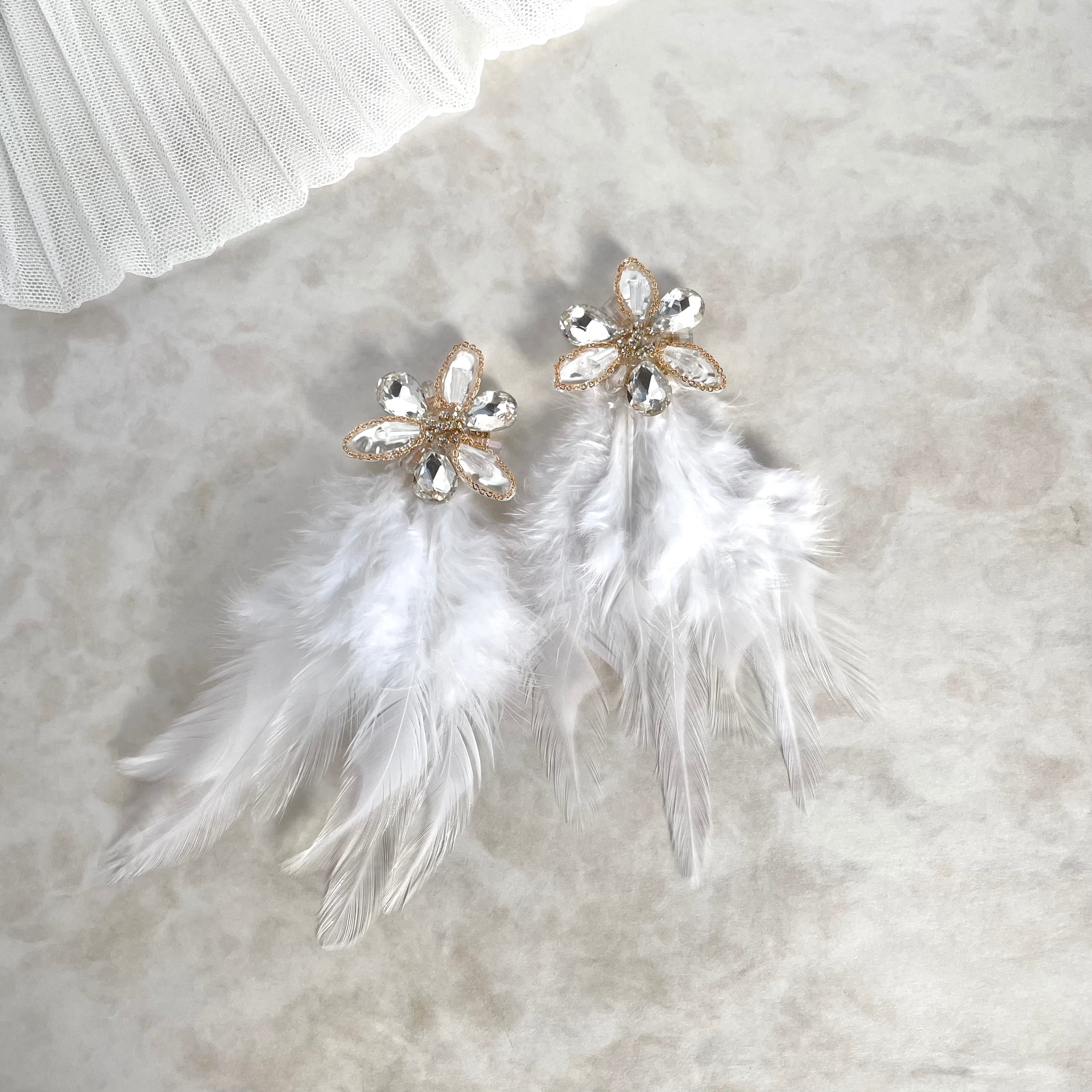 オリジナル商品 plume フェザーピアス | Muguet Jewel オシャレな大人