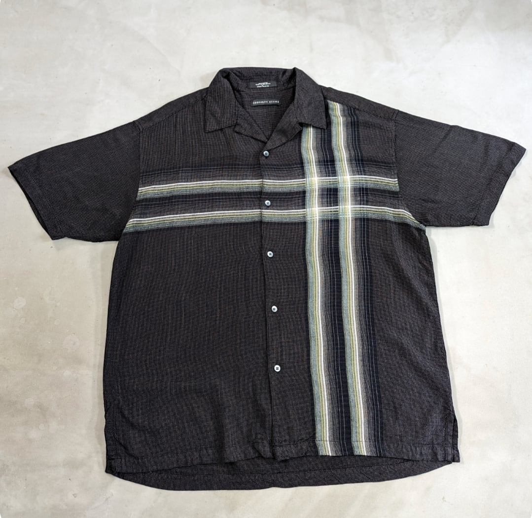 GEOFFREY BEENE rayon Open collar shirt 小岩店