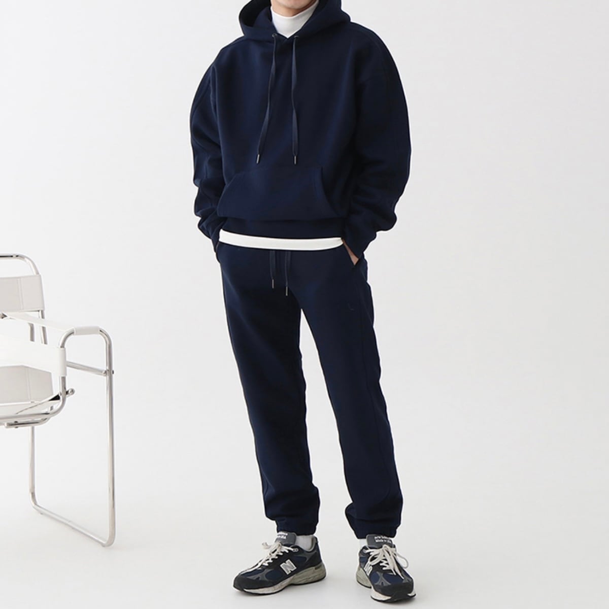 高級感あるしっかり生地)ラグジュアリースウェットセットアップ 4色