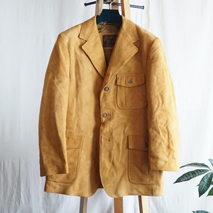 イギリス シープスキン ヌバックレザージャケット 70-80's UK [C2593]