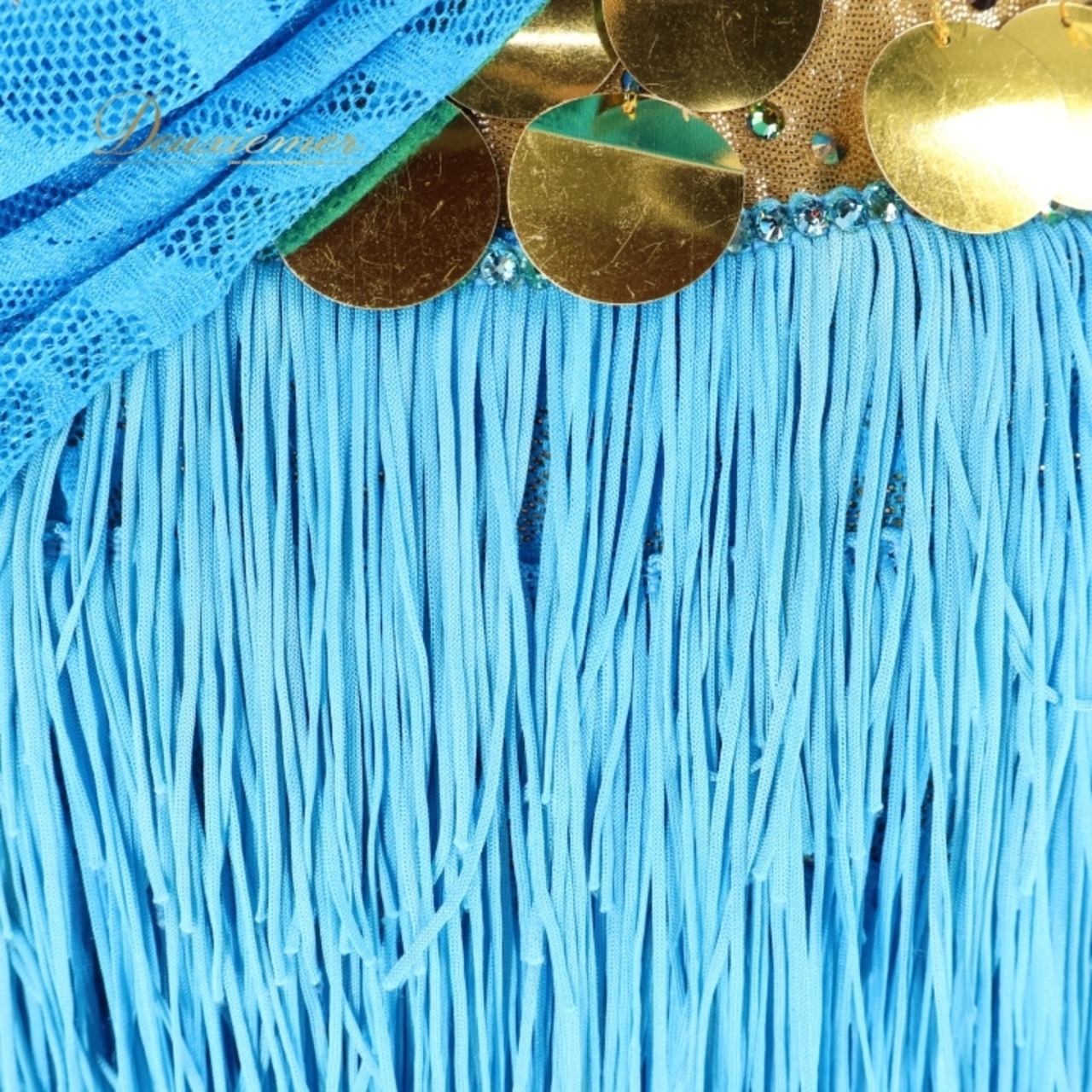 社交ダンス 衣装 ラテン ドレス ワンピース フリンジ デモ 競技 水色 金 ゴールド レース 発表会 パーティ ダンス ゴールド系 ブルー系 ステージ衣装 ダンスレッスン 豪華 目立つ フェスティバル エレガント ビジュー フリンジスカート ダンスウェア レディース 踊りやすい おしゃれ デザイン