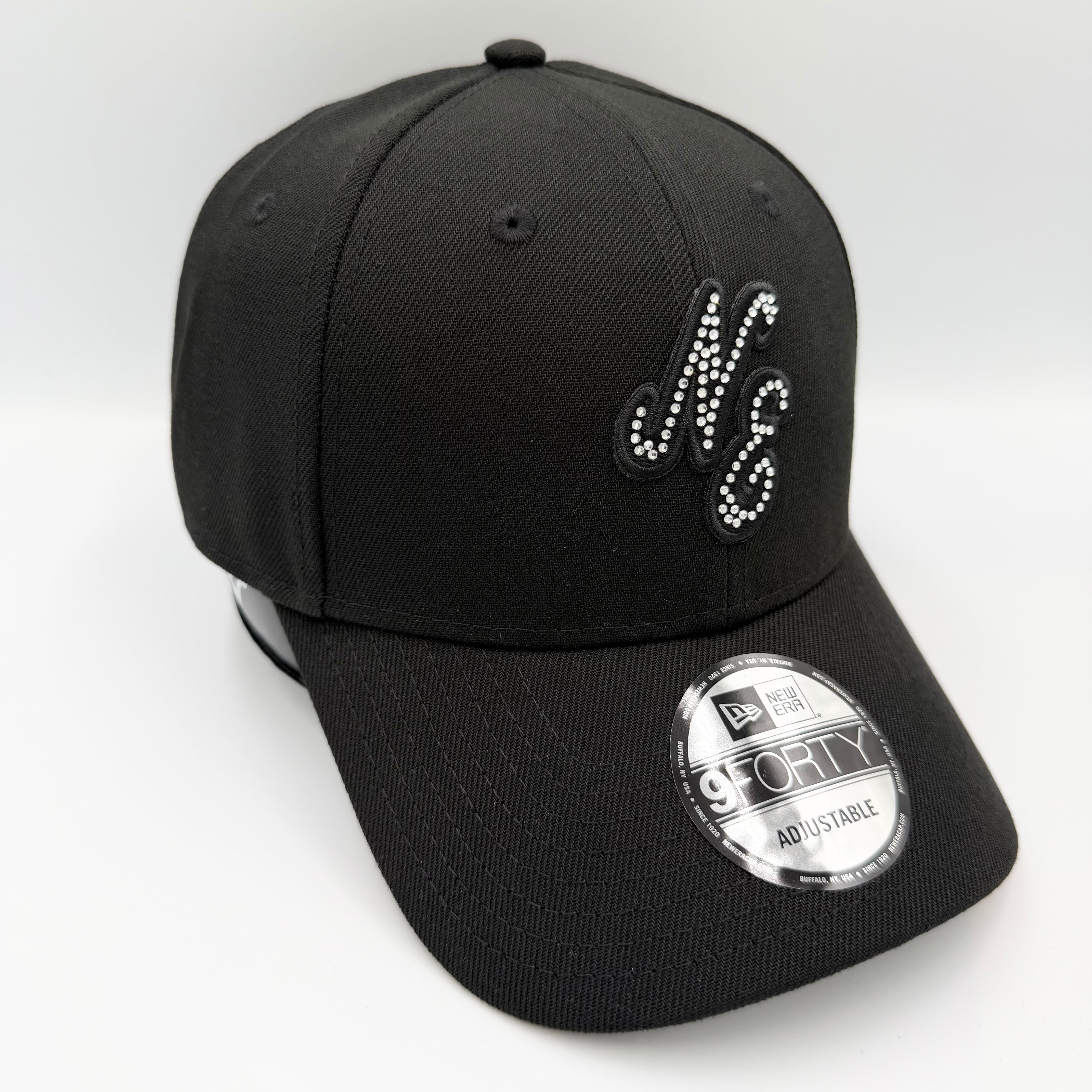 NEW ERA 9FORTY/940 ラインストーン/Rhinestone クラシックロゴ Black
