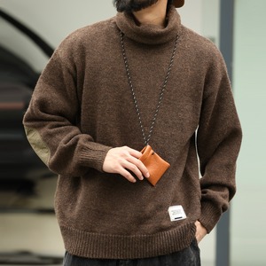 レトロタートルネックニット 220247