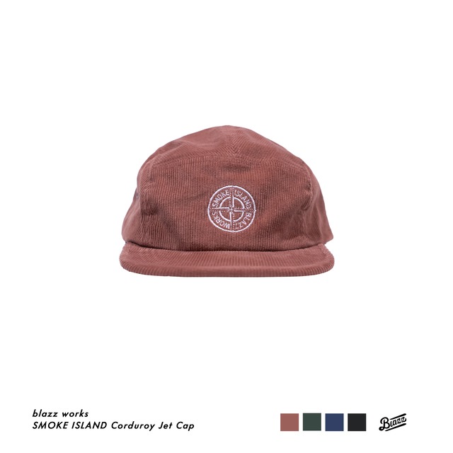 SMOKE ISLAND Corduroy Jet Cap [CORAL]