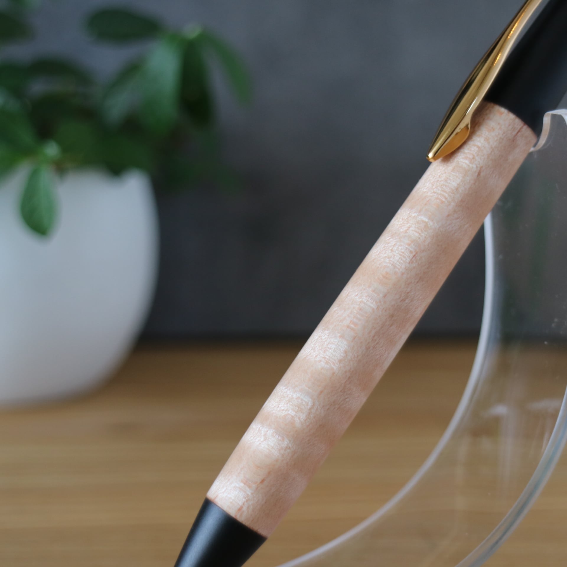 木軸ペン　タイガーメープル　縮杢 木軸ペン タイガーメープル 縮杢ヴィンテージ