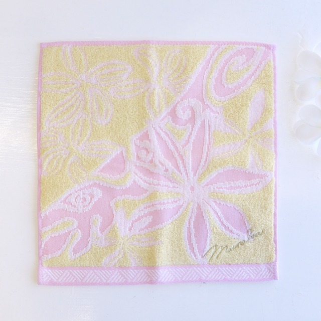 ★ハワイアン雑貨★maunaloa ハンドタオル／ハワイ ジャガードタオル／コットン100％／マウナロア／プチギフト＜ティアレ＞