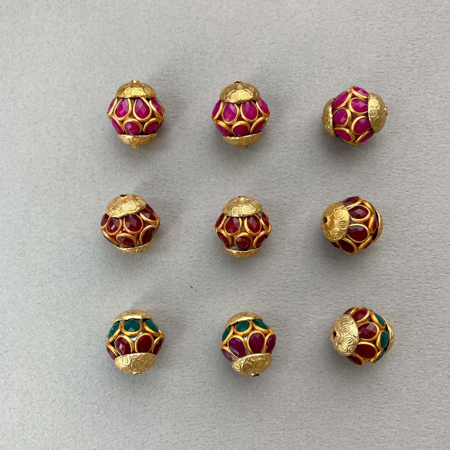 再入荷〉カラーランタン風インドビーズ | Dua-アクセサリーパーツショップ