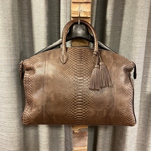ACATE "SUROET" PYTHON LEATHER BAG
