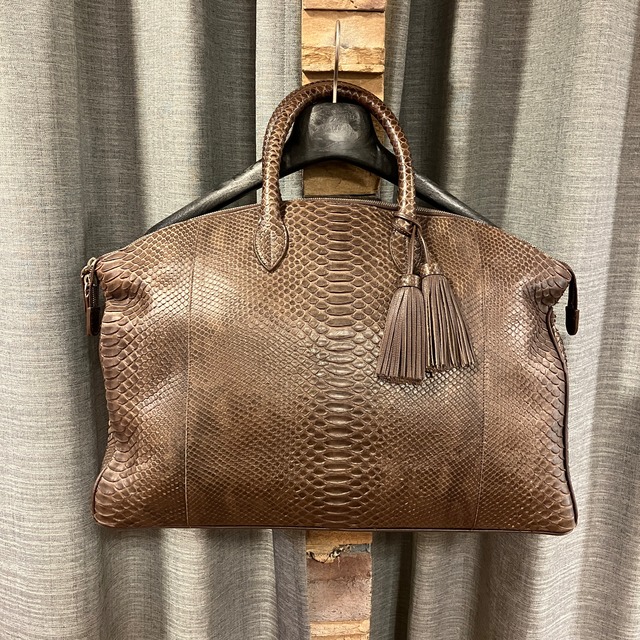 ACATE "SUROET" PYTHON LEATHER BAG