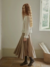 Ancien Velour Lace Frill Blouse F0842