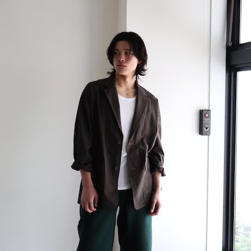 Cale “ Khadi Garment=dyed 2B Jacket ( Sumi Black )”