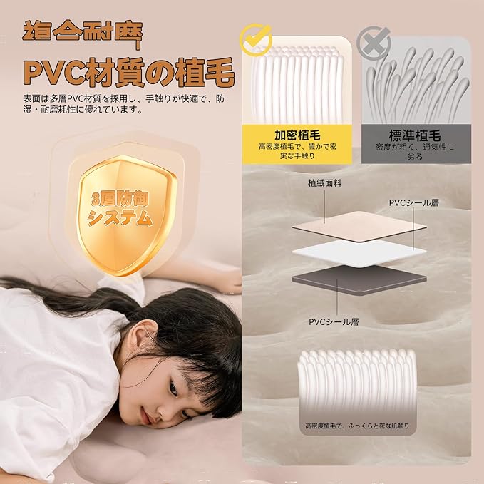 Amazon 限定ブランド】 エアーベッド 【2025年 春夏限定・60s自動膨張