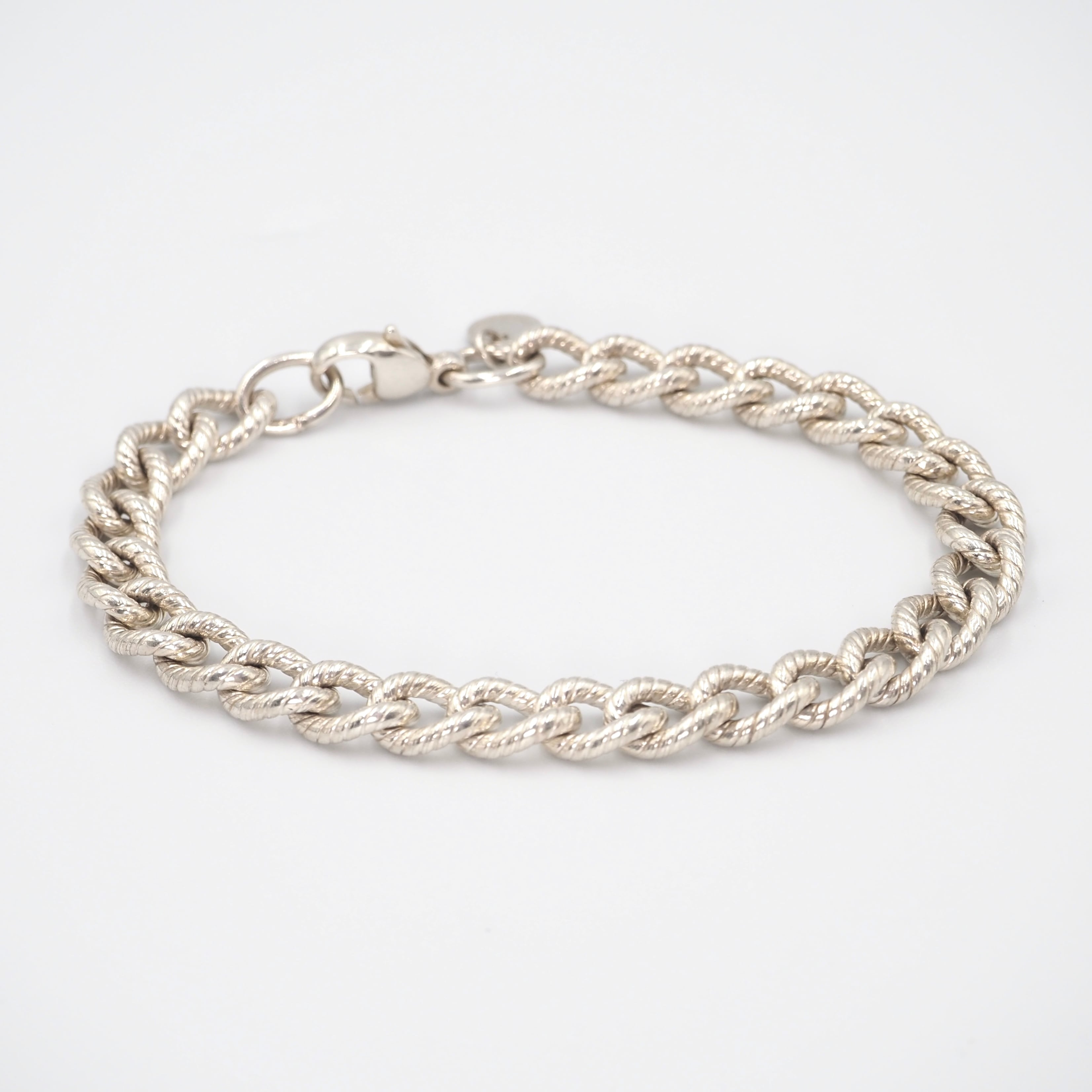 11/8掲載 Tiffany&Co. ツイストロープチェーン ブレスレット シルバー925 ティファニー