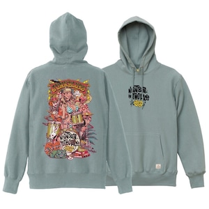 JUNK BLUES x Rockin’Jelly Bean Hooded Parka JUNKBLUES 限定カラー (Smokey Green) プルオーバーパーカー