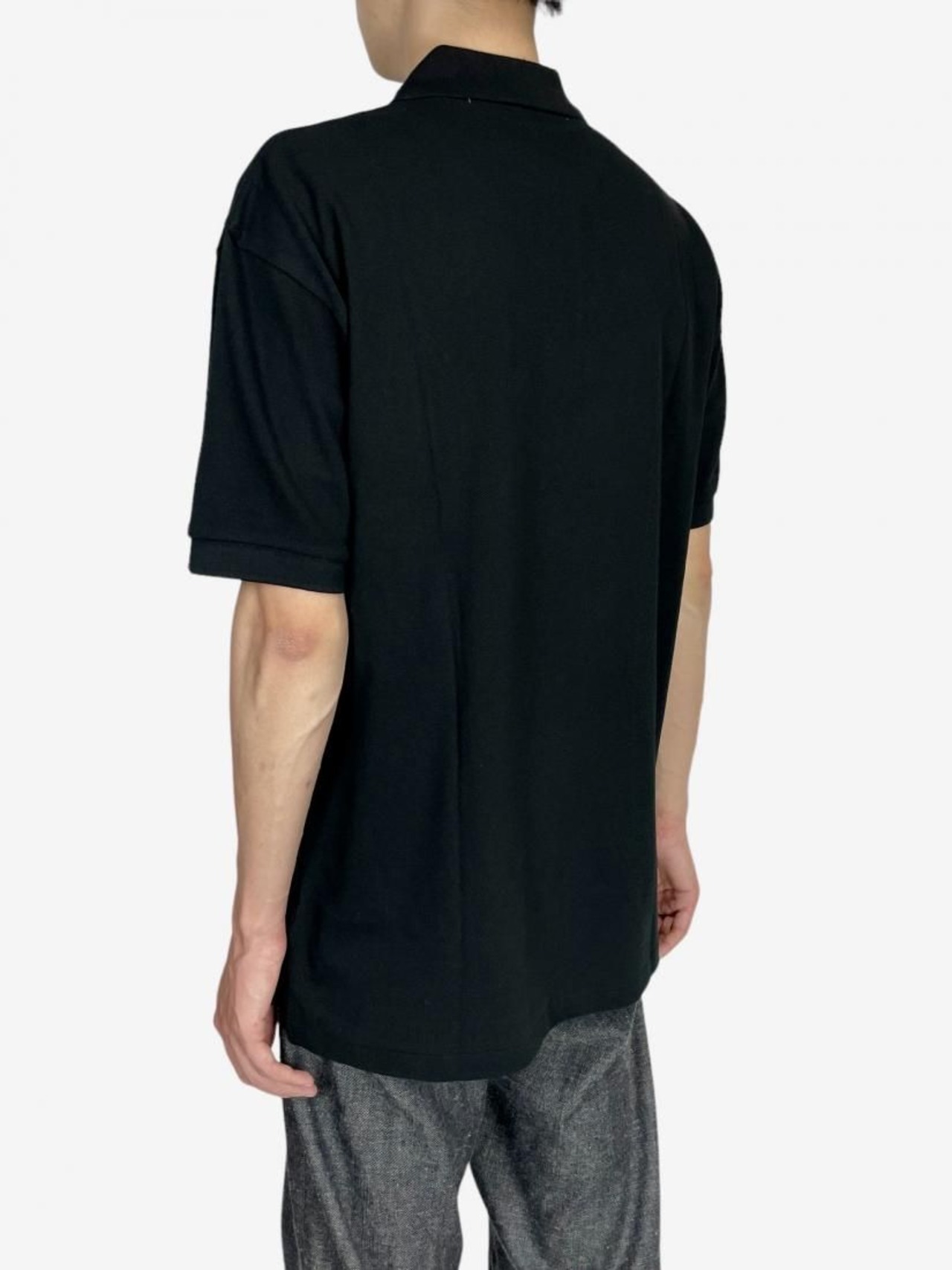 【PLAY COMME des GARCONS】T066 綿鹿の子ポロ(黒エンブレム)