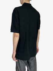 【PLAY COMME des GARCONS】T066 綿鹿の子ポロ(黒エンブレム)