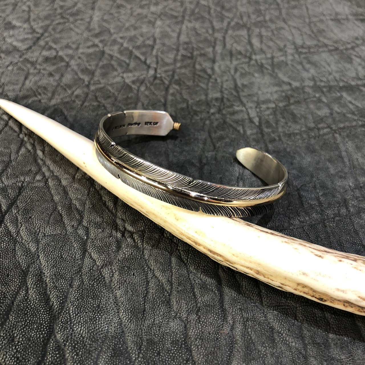 vintage TAHE 12K G.F シルバーバングル 掛け合う navajo