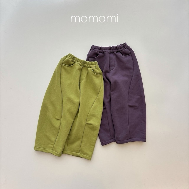 【取寄】mamami|balloon curve pants|バルーンカーブパンツ|XS-JL|kids&jr|26 autumn