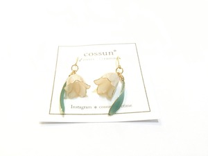 【イヤリング変更可能】cossun✳︎ 鈴蘭のピアス