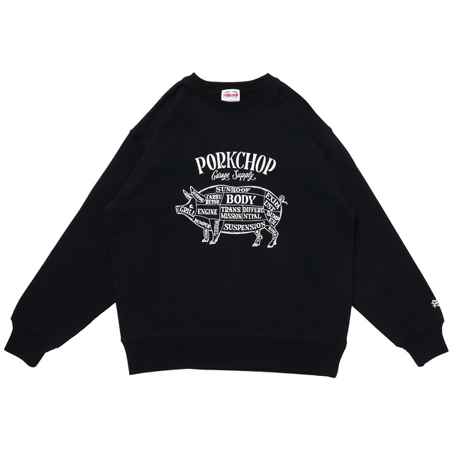 ROUNDED L/S TEE/WHITE