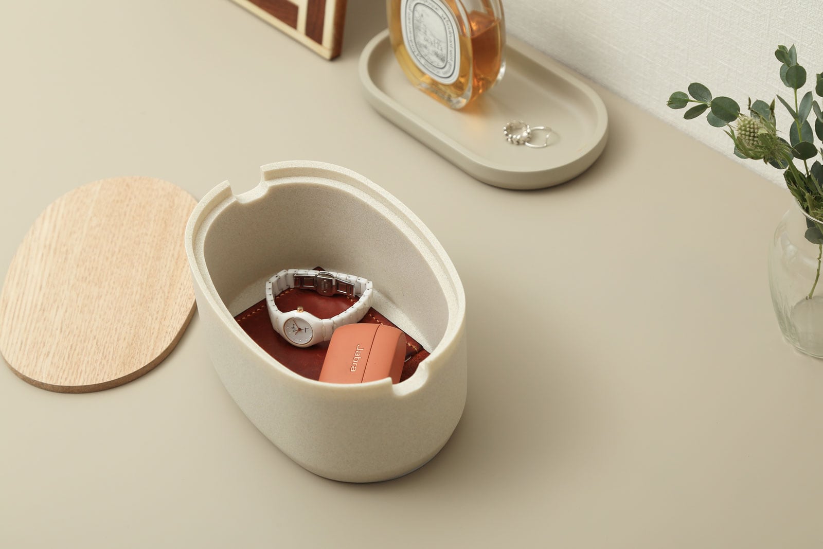 小物入れ イデアコ シェーカーボックス オーバルボックス Sサイズ ロー