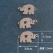 ステンレス鏡面仕上げかわいい動物象アクセサリーdiy金メッキジュエリーペンダント