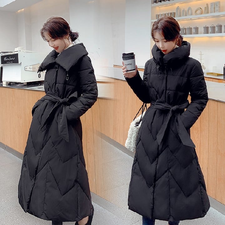 初回送料無料 ハイネックミディアム綿入れコート レーディスファション商品 人気コート