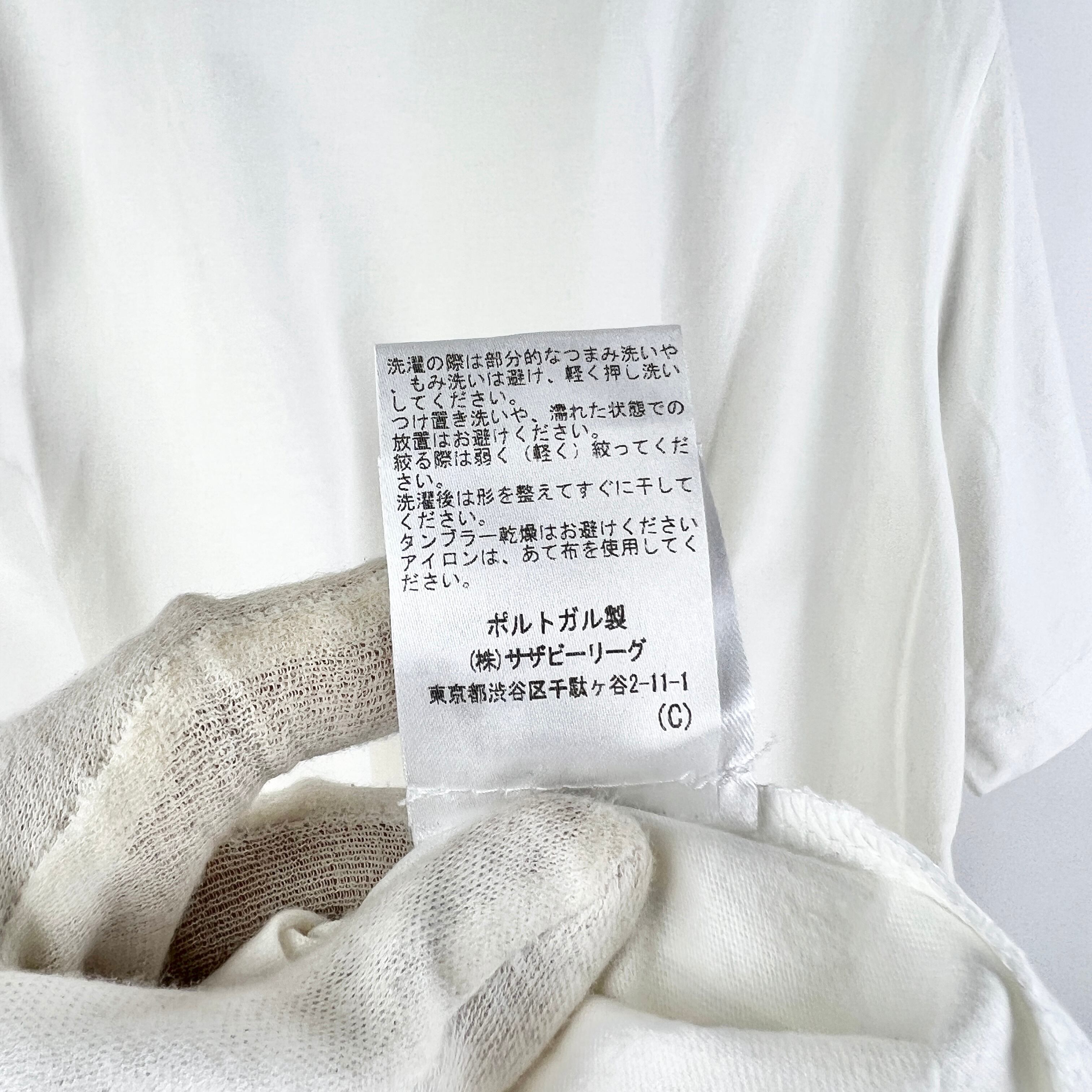 OAMC(オーエーエムシー) Portrait Pattern Cotton T Shirt (white 