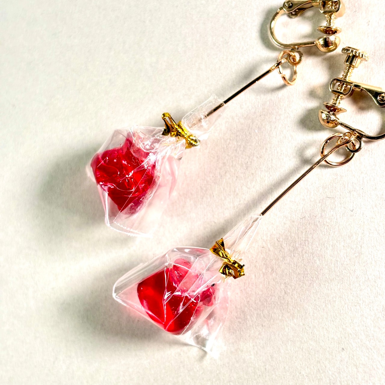 お祭り！りんご飴のイヤリング | and MyKey