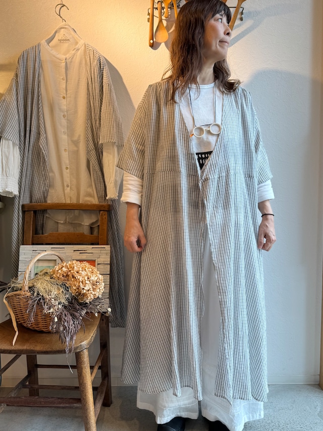 YARRA  シングルガーゼカシュクールワンピース