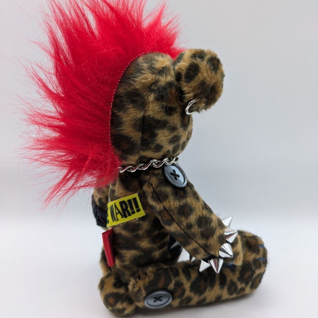 モヒカンくんテディベア/レオパード（18cm） | moko* hand