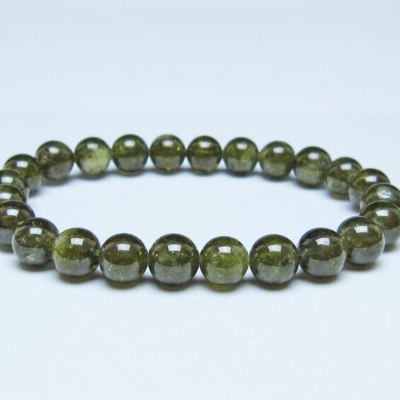 ツァボライト ブレスレット 8mm 一点物 おまかせ便 111-49812