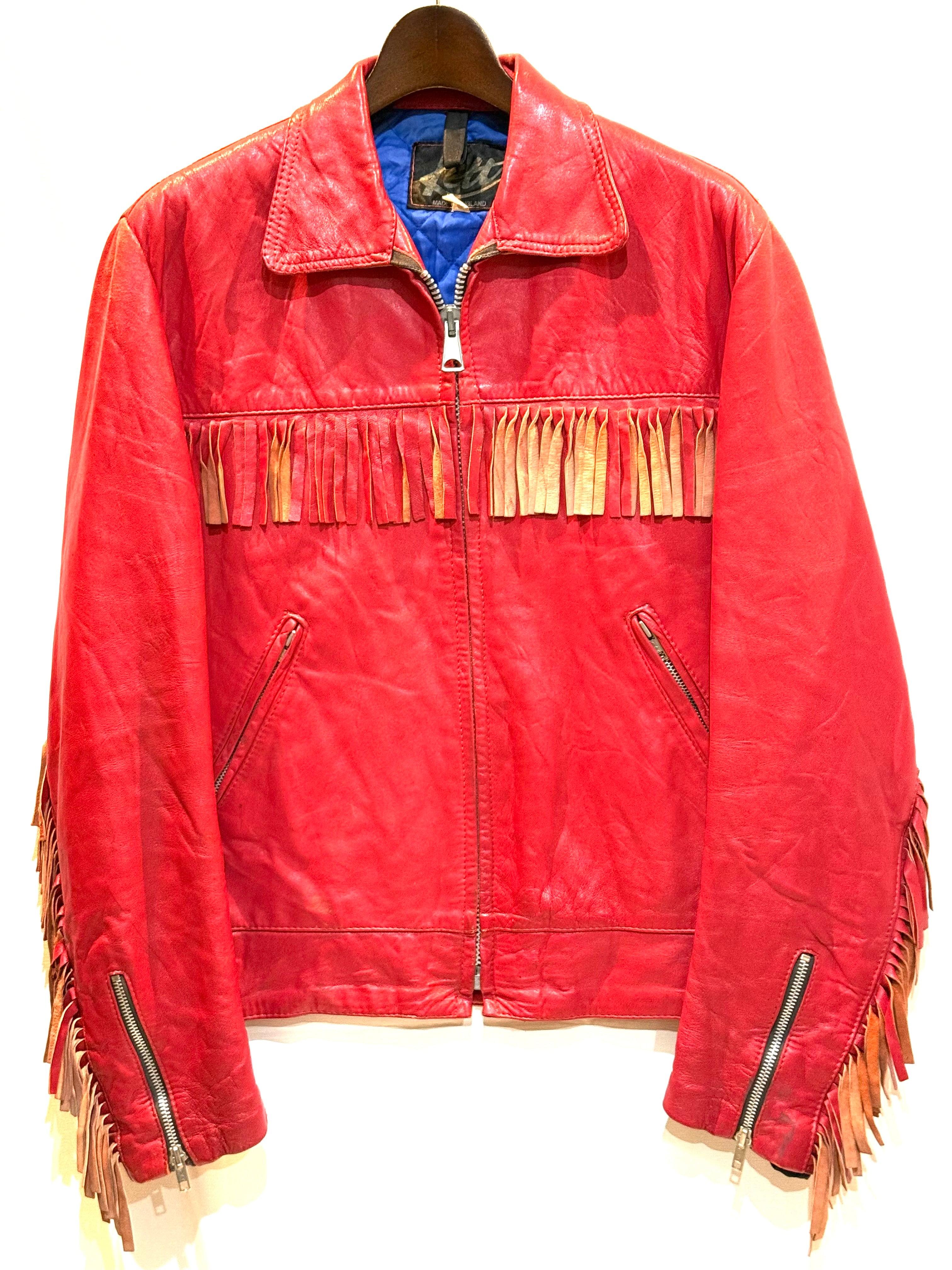 vintageフリンジレザージャケット VINTAGE FRINGE LEATHER JACKET（ヴィンテージ フリンジ レザー