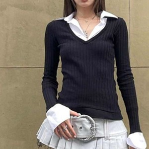 Layered Design Tops 502331