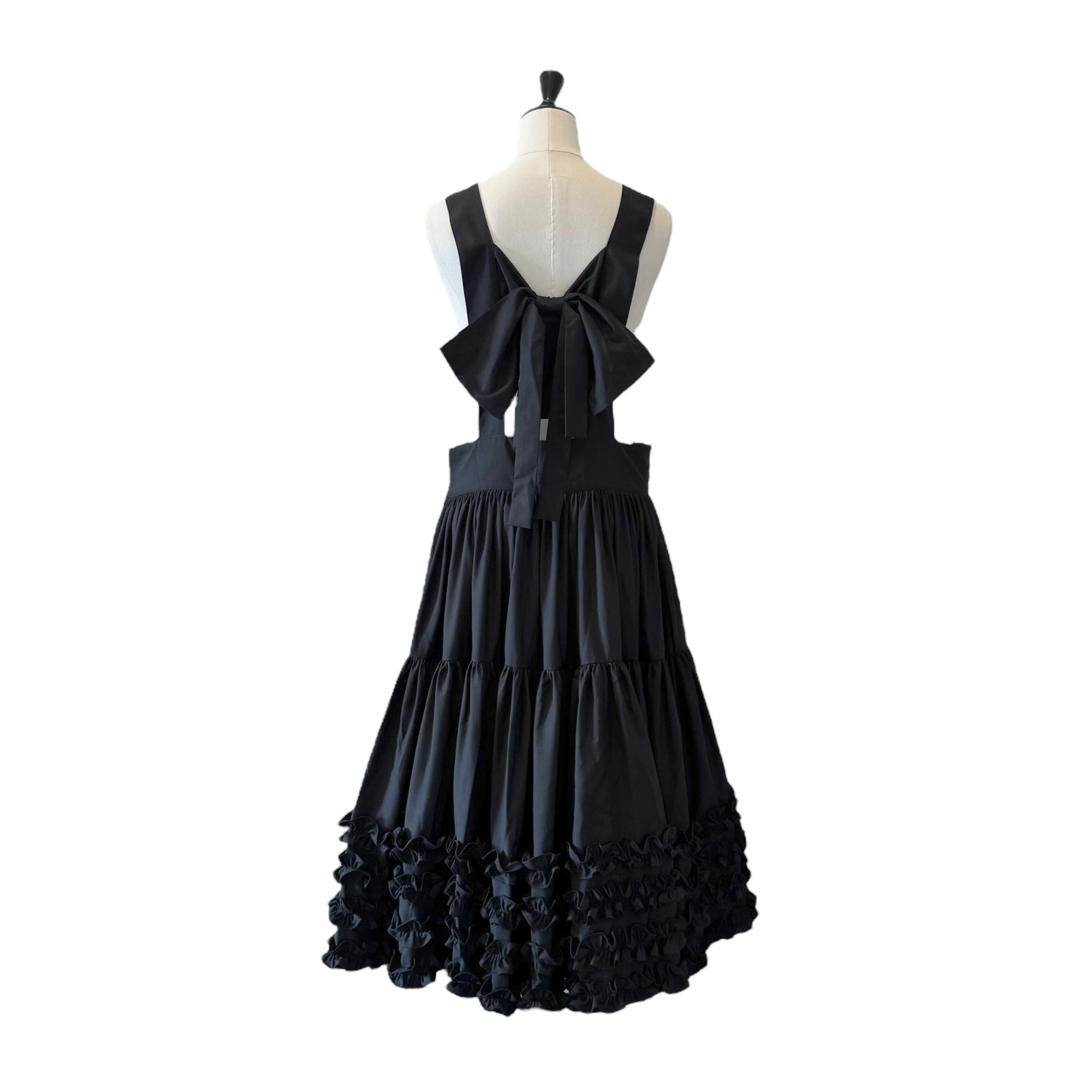 吊りリボンスカート BLACK 002 | HEIHEI