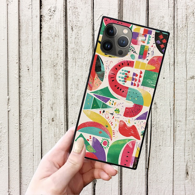 iPhoneケース スイカ 北欧レトロポップ｜果物柄のレトロポップ NOR126
