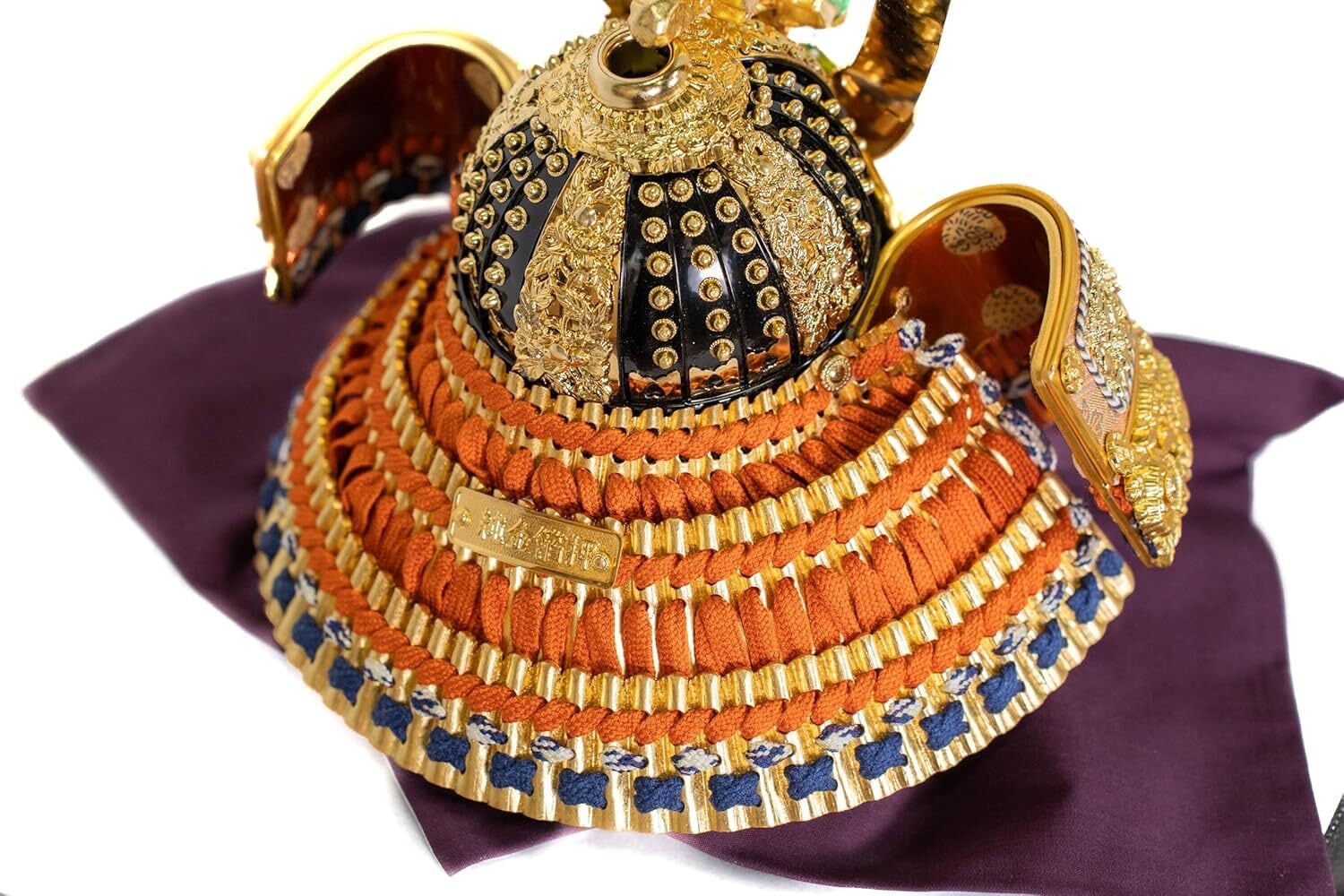 五月人形 兜 純金箔厚金万葉兜18号 コンパクト 兜飾り 端午の節句