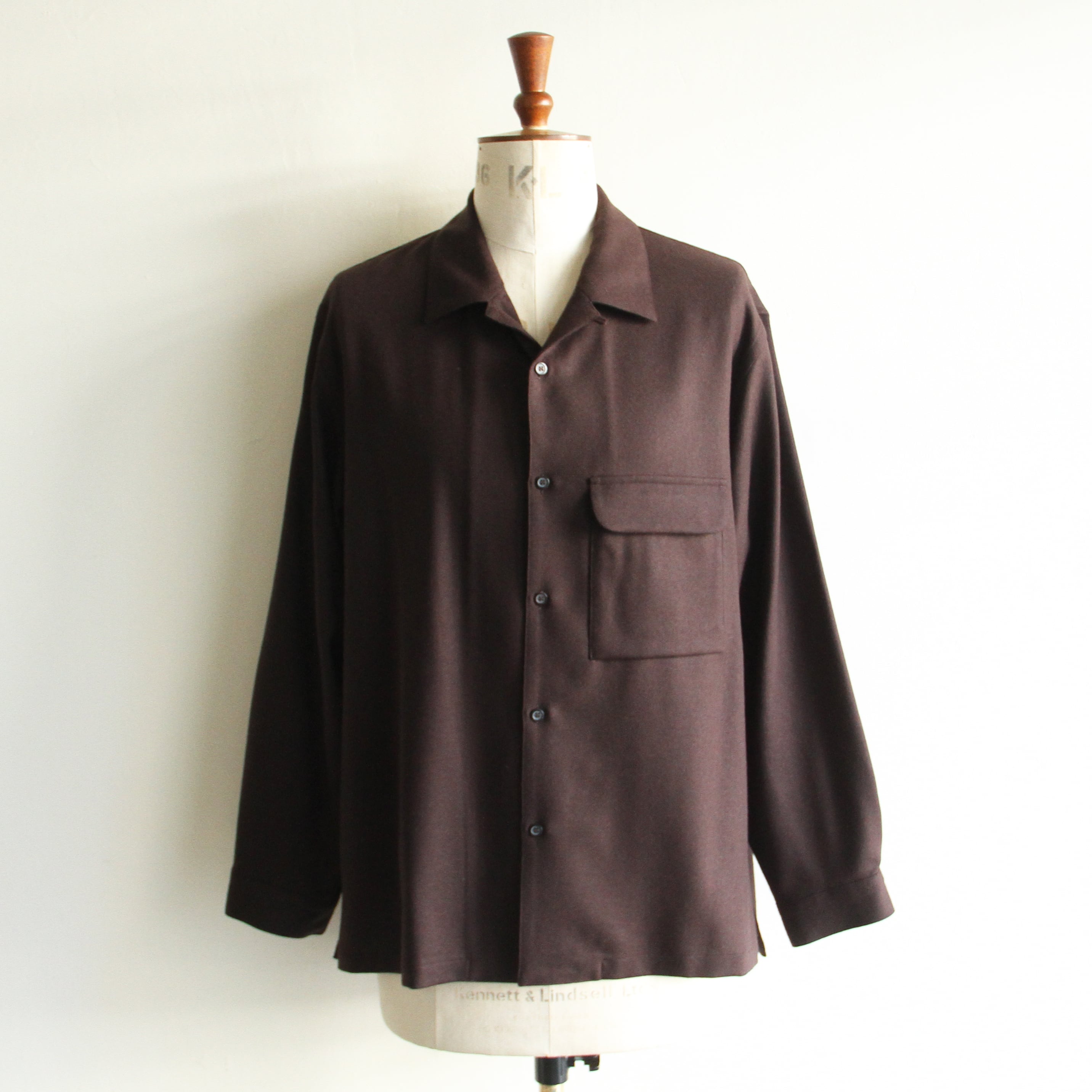 【新品】MAATEE&SONS Rayon Open Collar Shirt MAATEE&SONS 24AW 強撚RAYON OPEN COLLAR SHIRTS