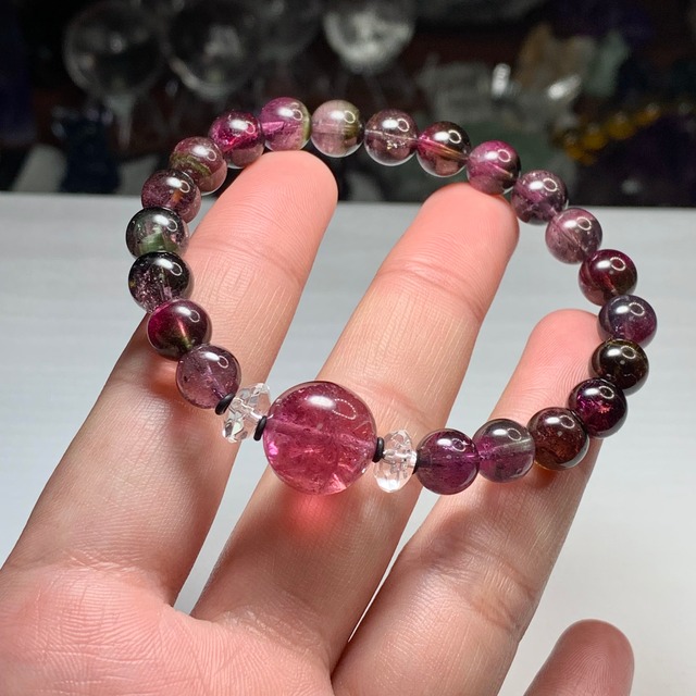 プレミアム・希少な特殊カラー☆レアカラートルマリンブレスレット