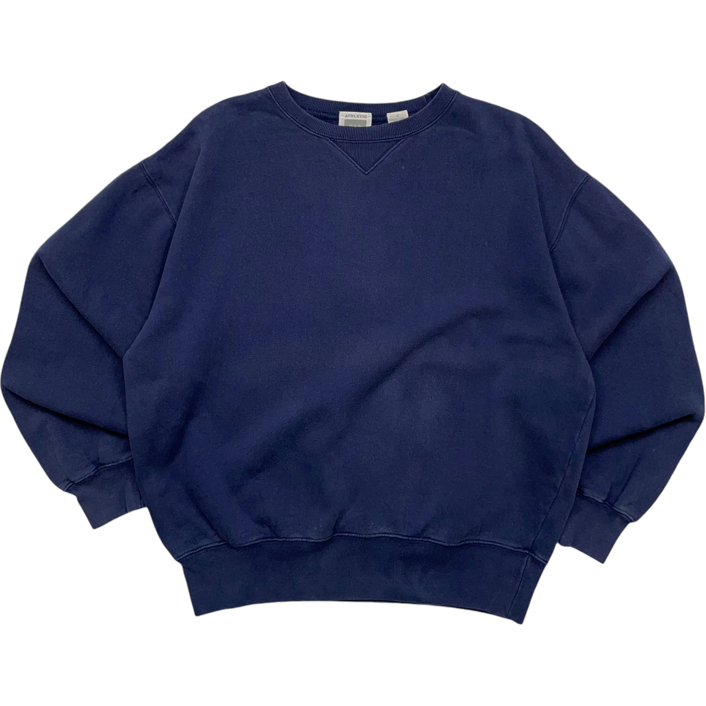 《S》 OLD GAP オールドギャップ スウェット 前V ネイビー USA製 no.4525
